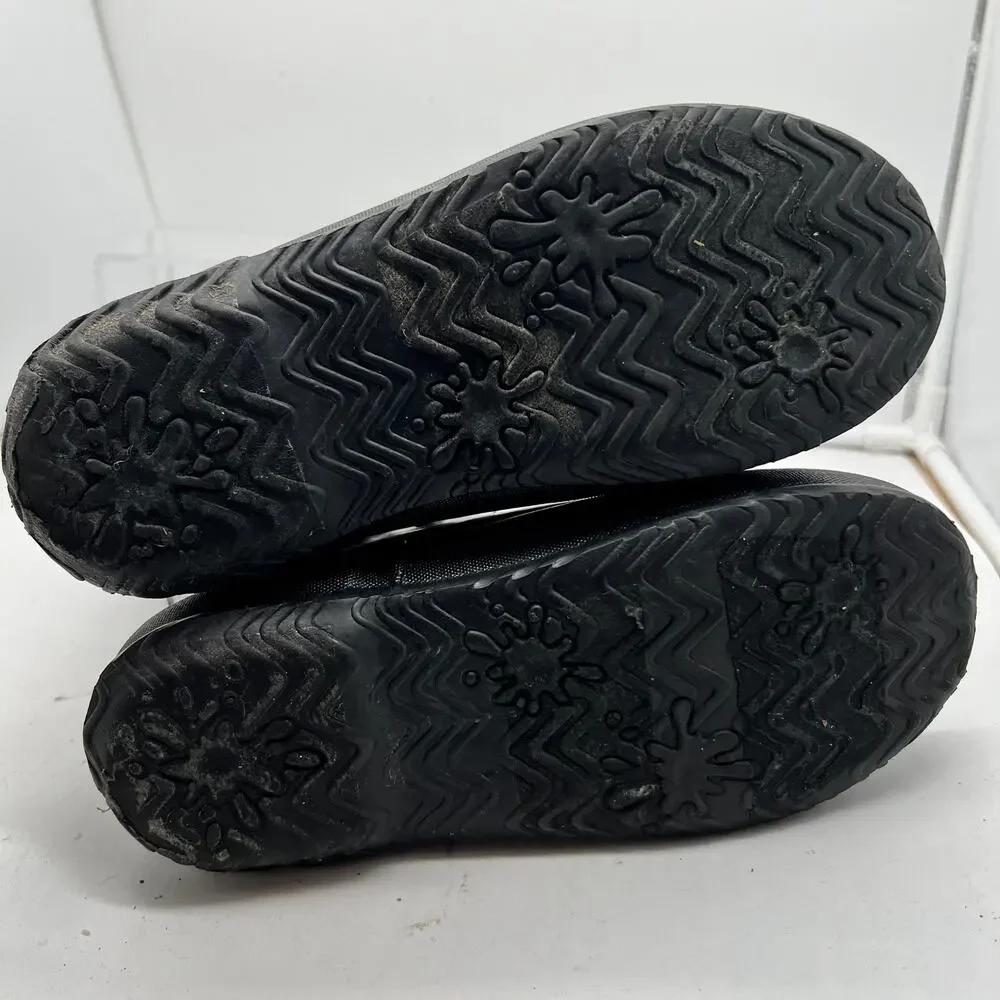 Bogs Boots Kids Youth 5 Skipper Rain Rubber Pull On Black
